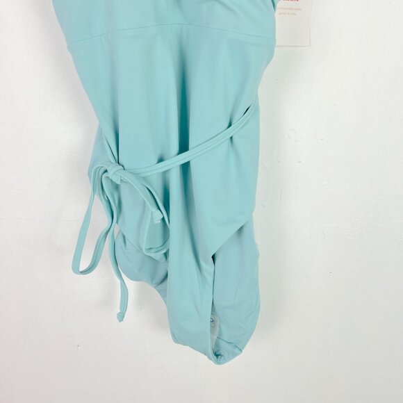 Andie Light Blue Women's One Piece Swimsuit - Picture 4 of 9